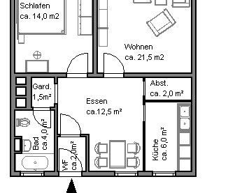 Großzügige 2-Zimmer-Wohnung mit Tageslichtbad und Balkon für Singles und Paare - Foto 4