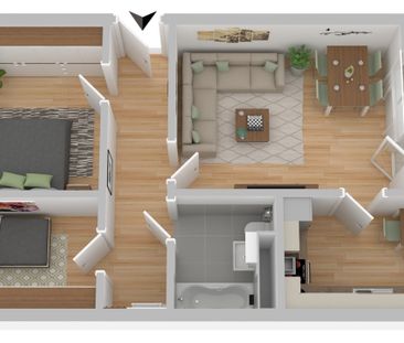 - Zimmerwohnung, 18106 Rostock - Schmarl - Foto 4