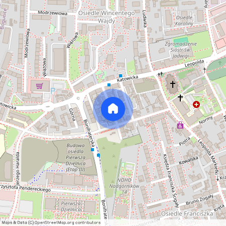 ul. ks. Norberta Bończyka, Bogucice, Katowice, śląskie