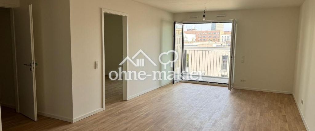 Neubau Erstbezug: 2-Zimmer Wohnung mit Skyline-Blick, Südbalkon und hochwertiger Küche - Foto 1