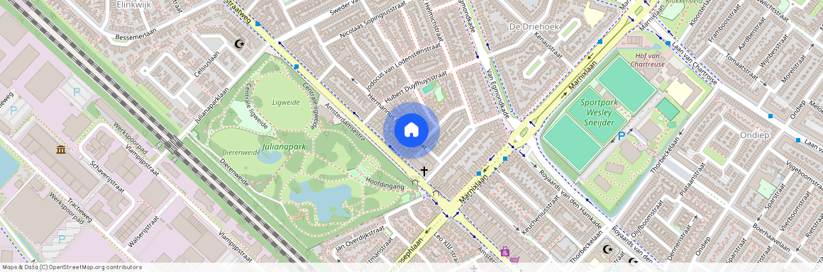 Julianapark en omgeving, 3553 VD, Hermannus Elconiusstraat, Utrecht