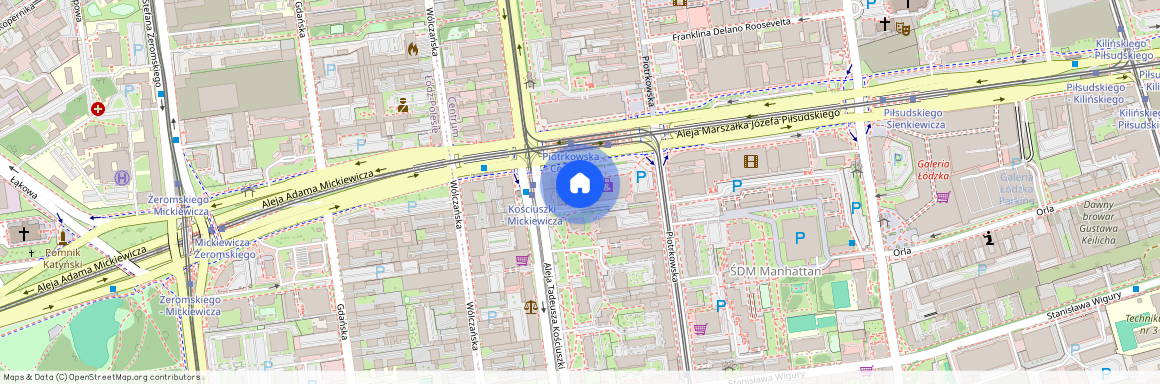 al. Adama Mickiewicza, Centrum, Śródmieście, Łódź, łódzkie