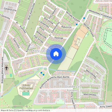 ul. prof. Wojciecha Marii Bartla, Kliny, Swoszowice, Kraków, małopolskie