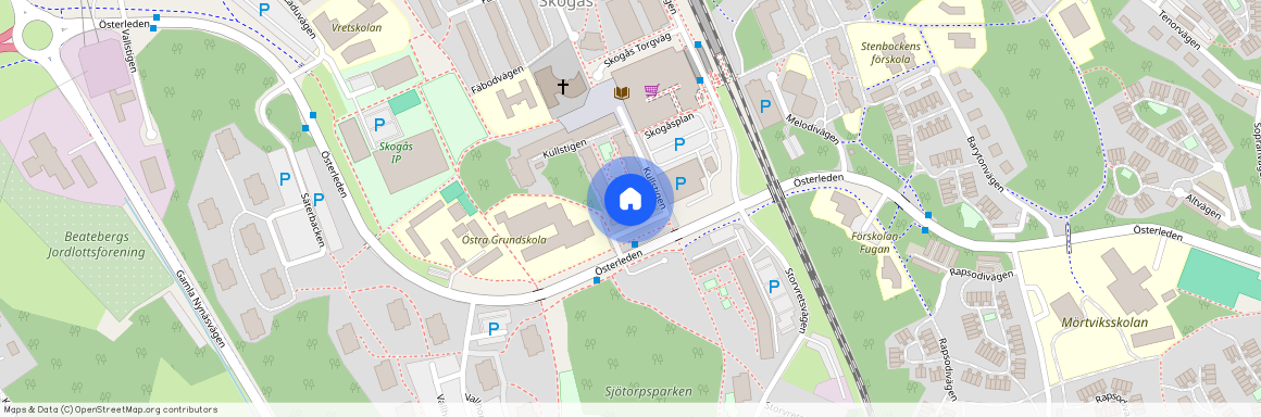 Kullstigen 24, Skogås