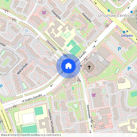 ul. Indiry Gandhi, Ursynów-Centrum, Ursynów, Warszawa, mazowieckie