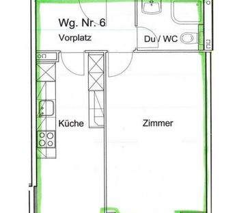 1 Zimmer, 35 m², 1. Stock - Foto 6