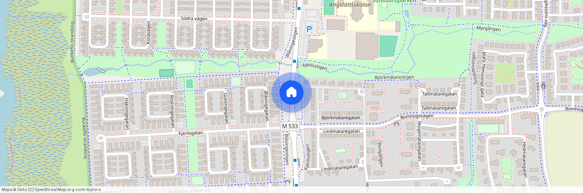 Klagshamnsvägen, Bunkeflostrand