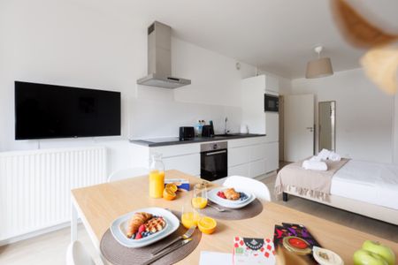Gemeubileerde studio van 35m² te huur in Brussel - Photo 5