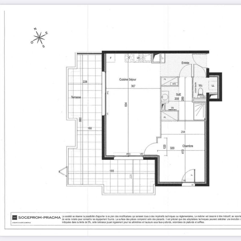 Location - Superbe T2 avec grande terrasse Résidence L’Intemporelle à Castelnau-le-Lez - Photo 1