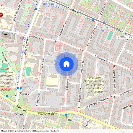 ul. Spokojna, Nowa Wieś, Krowodrza, Kraków, małopolskie