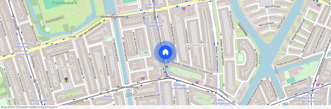 Admiraal De Ruijterweg 106-3, Trompbuurt, 1056GR, Amsterdam