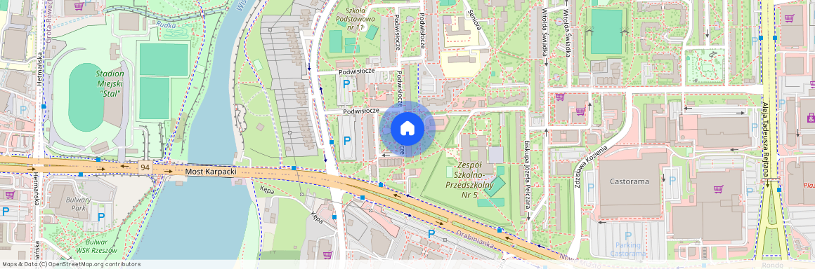 ul. Podwisłocze, Nowe Miasto, Rzeszów, podkarpackie