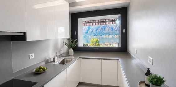 Bissone: 4,5-Zimmer-Wohnung, Garten, Garage, Seeblick - Foto 3
