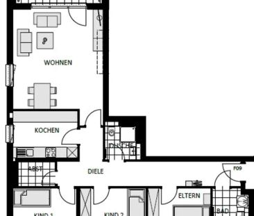 Moderne 4-Zimmer-Dachgeschoss-Wohnung mit Einbauküche und Aufzug im... - Photo 6