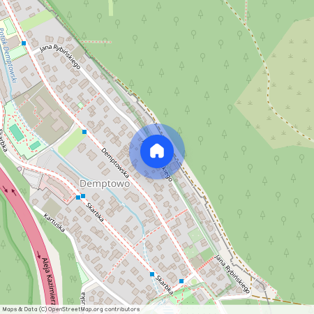 ul. Jana Rybińskiego, Demptowo, Gdynia, pomorskie