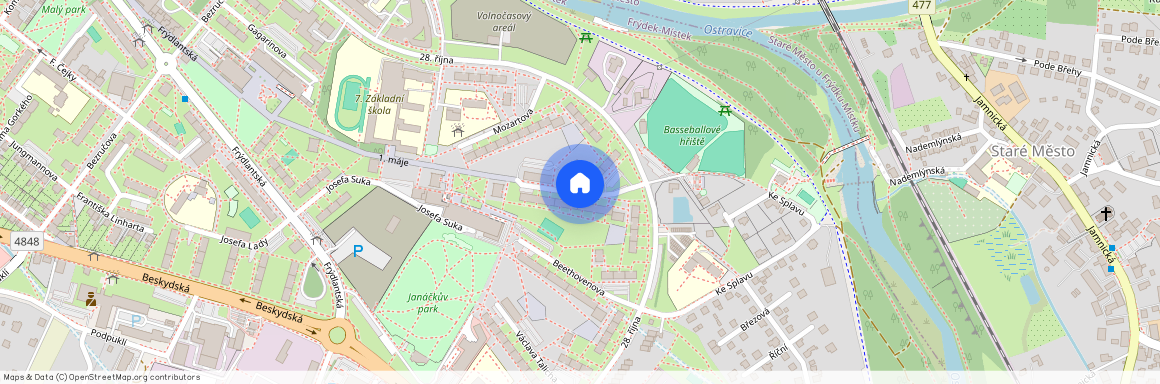 1. máje, Frýdek-Místek - Místek