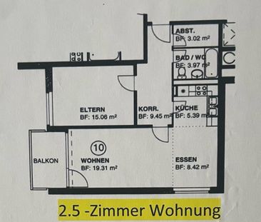 2.5 Zimmer, 64 m², 3. Stock - Photo 6