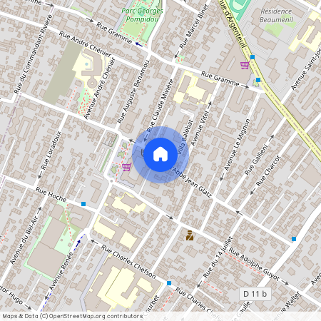 Rue de l'Abbé Jean Glatz, Francja, Bois-Colombes