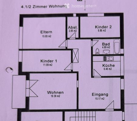 Schöne 4.5 Zimmerwohnung zu Vermieten im Hochpartere - Photo 5