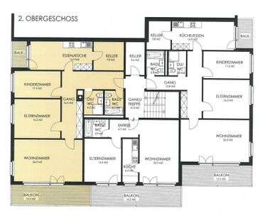 3.5 Zimmer, 102 m², 2. Stock - Foto 3