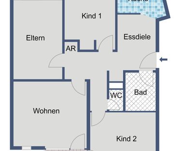 *Nur mit WBS §5* Schöne 4-Zimmer Wohnung sucht Nachmieter - Foto 3