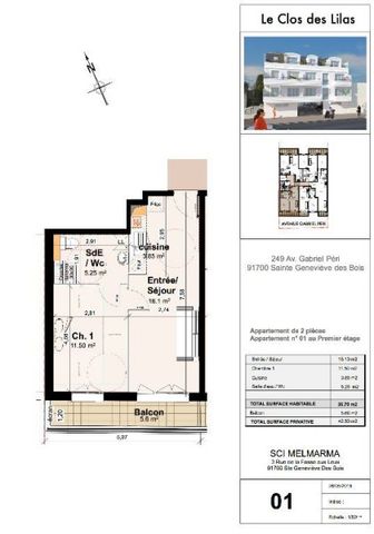 Appartement 2 Pièces 35 m² - Photo 4