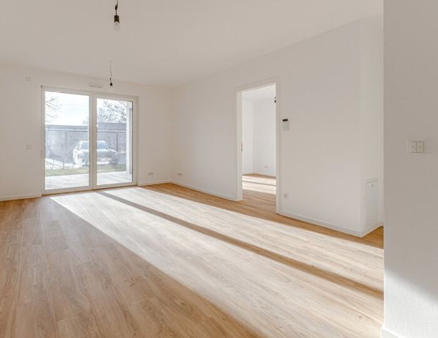 Erstbezug! Hochwertige 2-Zimmer-Neubau-Wohnung mit Gartenanteil und Terrasse - Photo 1