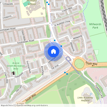 Downsfield, Hatfield