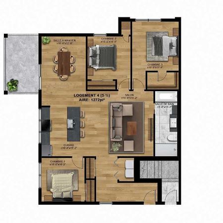 5 1/2 avec 2 garages - Photo 4