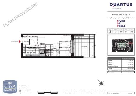 Location Appartement 1 pièce 23m² REIMS 51100 - Photo 5