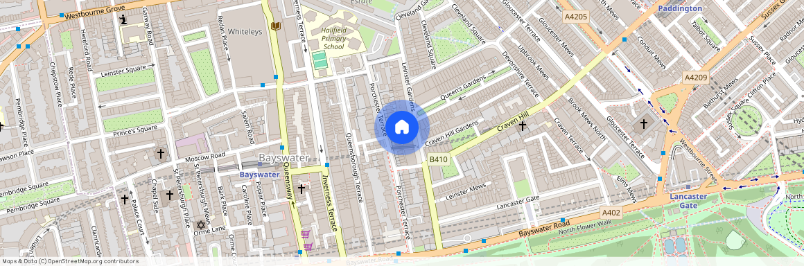 Leinster Gardens, Bayswater W2