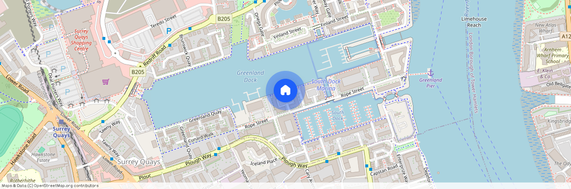 Double Room in a professional house share situated in a riverside development, next to Greenland Docks, Surrey Quays