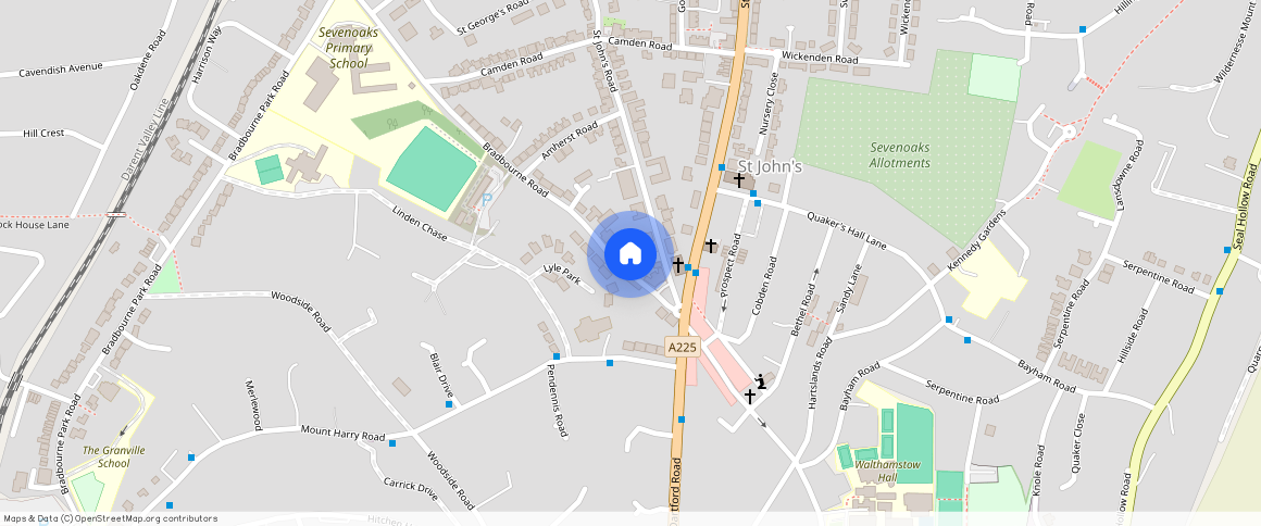 ** Bedroom Terraced House, Bradbourne Road, Sevenoaks