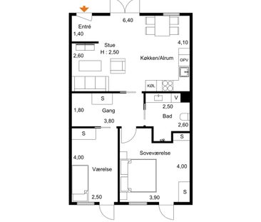 3-værelses lejlighed med egen have - Photo 3