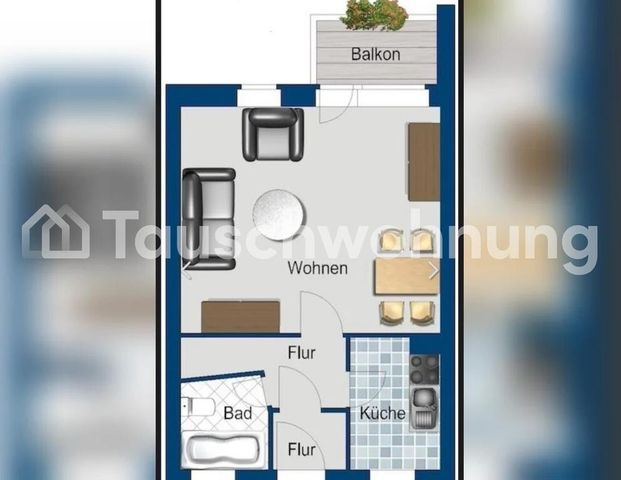 TAUSCHWOHNUNG 1-Zimmer mit Balkon (Friedenau), Suche 2-3 Zimmer - Foto 1