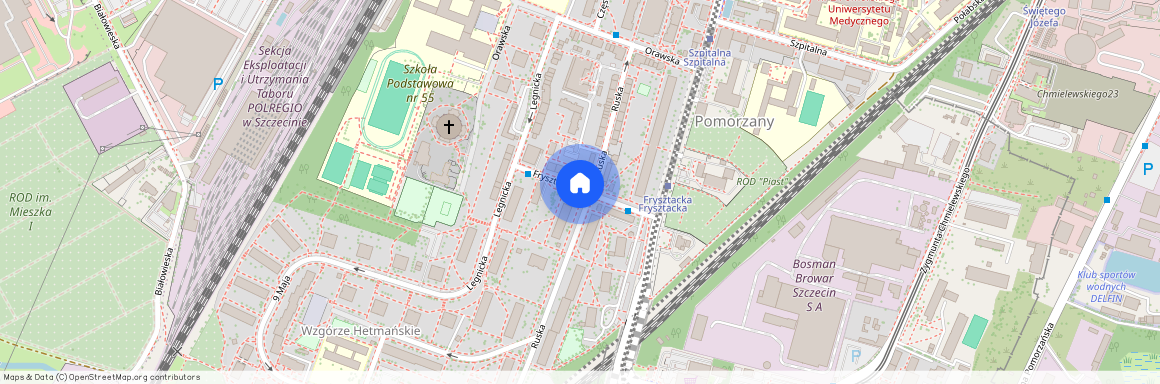 ul. Frysztacka, Pomorzany, Zachód, Szczecin, zachodniopomorskie