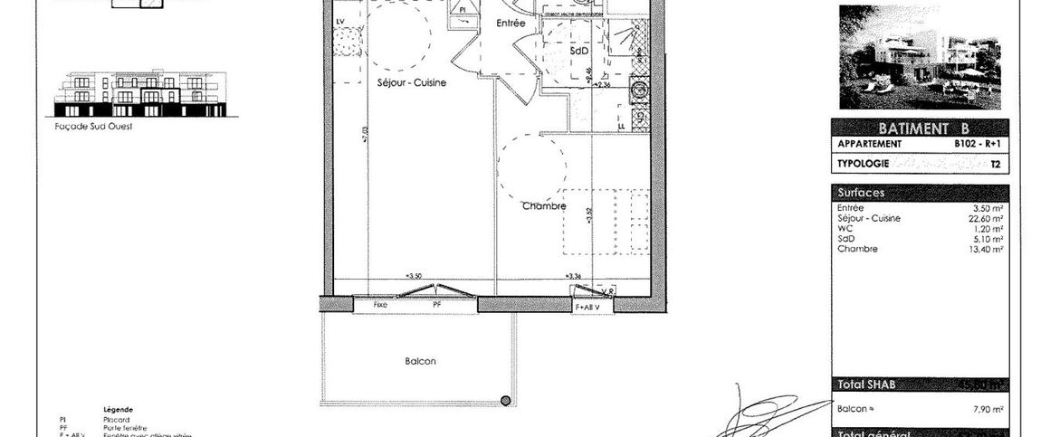 location Appartement T2 DE 45.8m² À VALENCIENNES - Photo 1