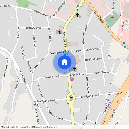 88-89, Flat 9, Woodfield Street, Morriston, Swansea, West Glamorgan, SA6 8BA