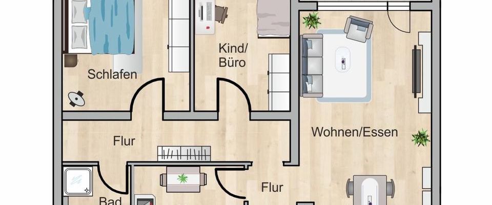 Nachmieter für 3 Zimmer Wohnung mit Balkon&EBK in Detmold gesucht - Photo 1