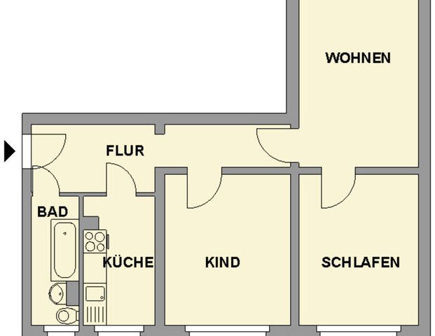3-Raum-Wohnung - Photo 1