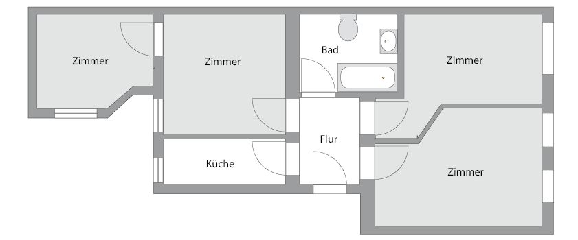 Mit Fußbodenheizung, Einbauküche in der südlichen Innenstadt und Edeka um die Ecke! - Foto 1