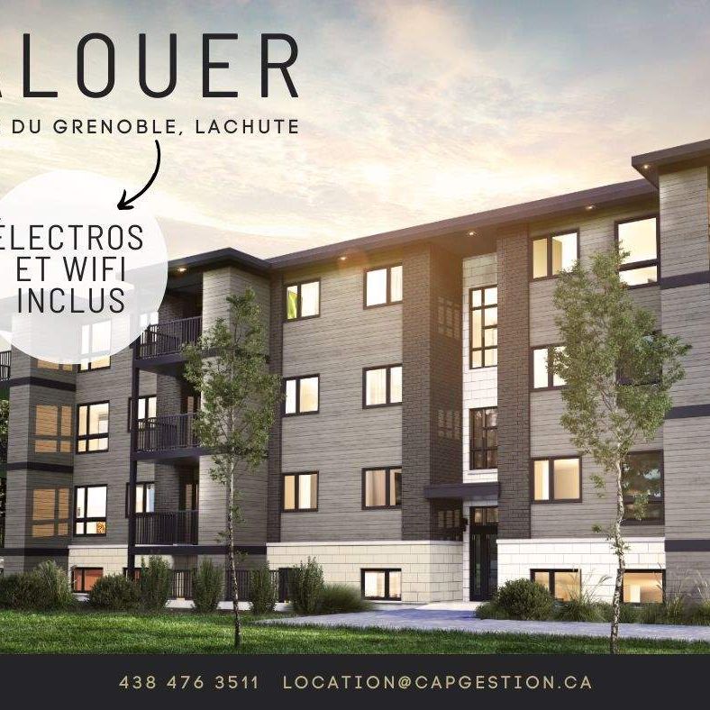 LACHUTE 4½ SEMI-MEUBLÉ À LOUER - 1ER MAI - Photo 1