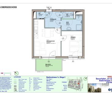 2-Zimmer-Wohnung mit Balkon, Top 12 - Foto 3