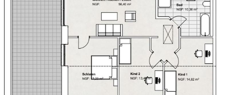 Wohnen mit Stil: Penthouse-Wohnen im Grünen – 4-Zimmer-Dachgeschosswohnung mit ca. 138 m² - Photo 1