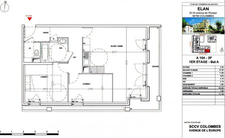 location Appartement T3 DE 63.5m² À COLOMBES - Photo 5