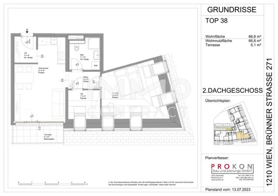2 Zimmer-Wohnung nahe der Stammersdorfer Weingärten! Brünnerstraße 271 - Foto 1
