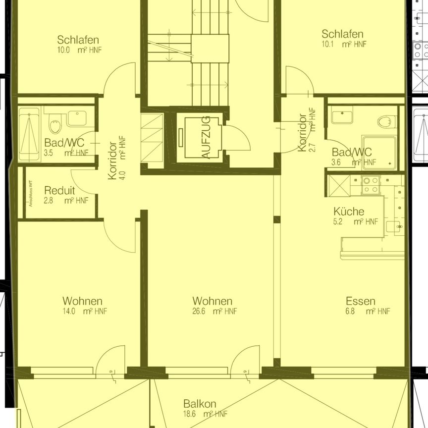 4.5 Zimmer, 94 m², 1. Stock - Photo 1