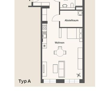 Vier Giebel: Mitten im Herzen von Stuttgart - 21 stilvolle 1-Zimmer... - Foto 1