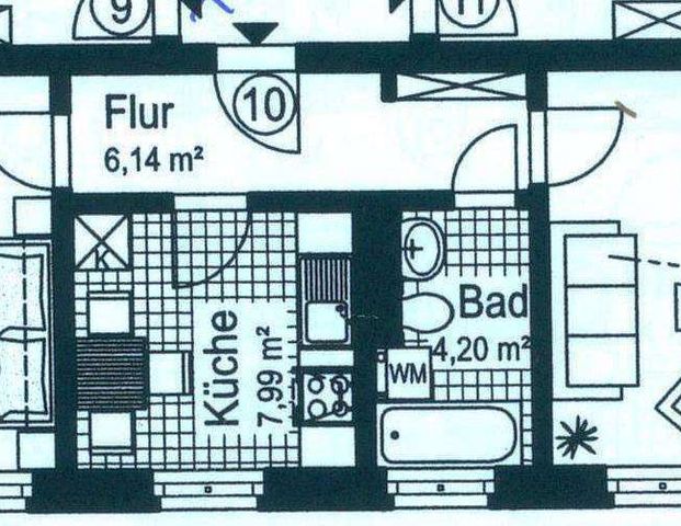 frei ab 1.5.25.! 2-Zi.-Whg. im 3.OG-Bad mit Fenster !!! - Photo 1