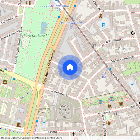 ul. Jana Kochanowskiego, Piasek, Stare Miasto, Kraków, małopolskie